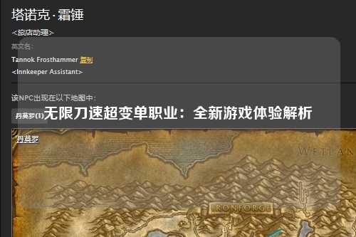 无限刀速超变单职业：全新游戏体验解析