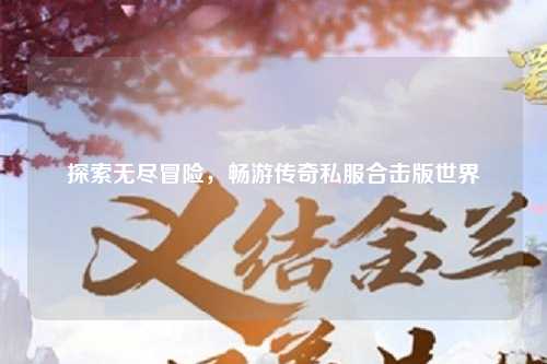 探索无尽冒险，畅游传奇私服合击版世界